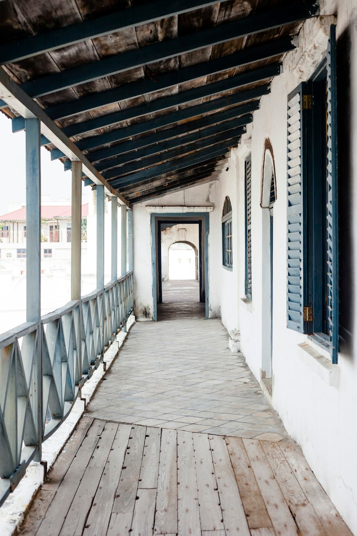Historic coastal fort in Ghana