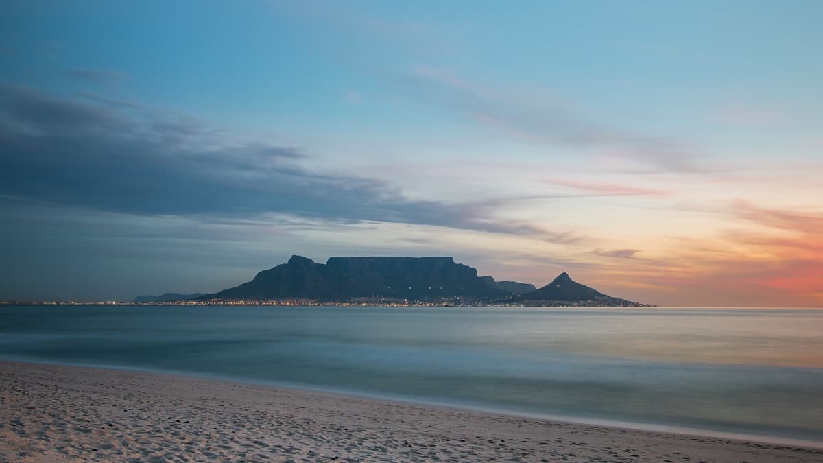 Table Mountain at dusk
